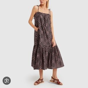 MIRTH Savannah sundress in eggplant print